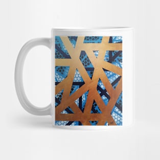 Rhapsody in Blue and Gold Mug